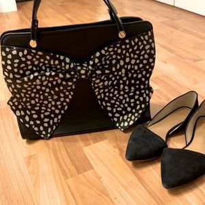Betsy Johnson Polka Dot Bow Purse